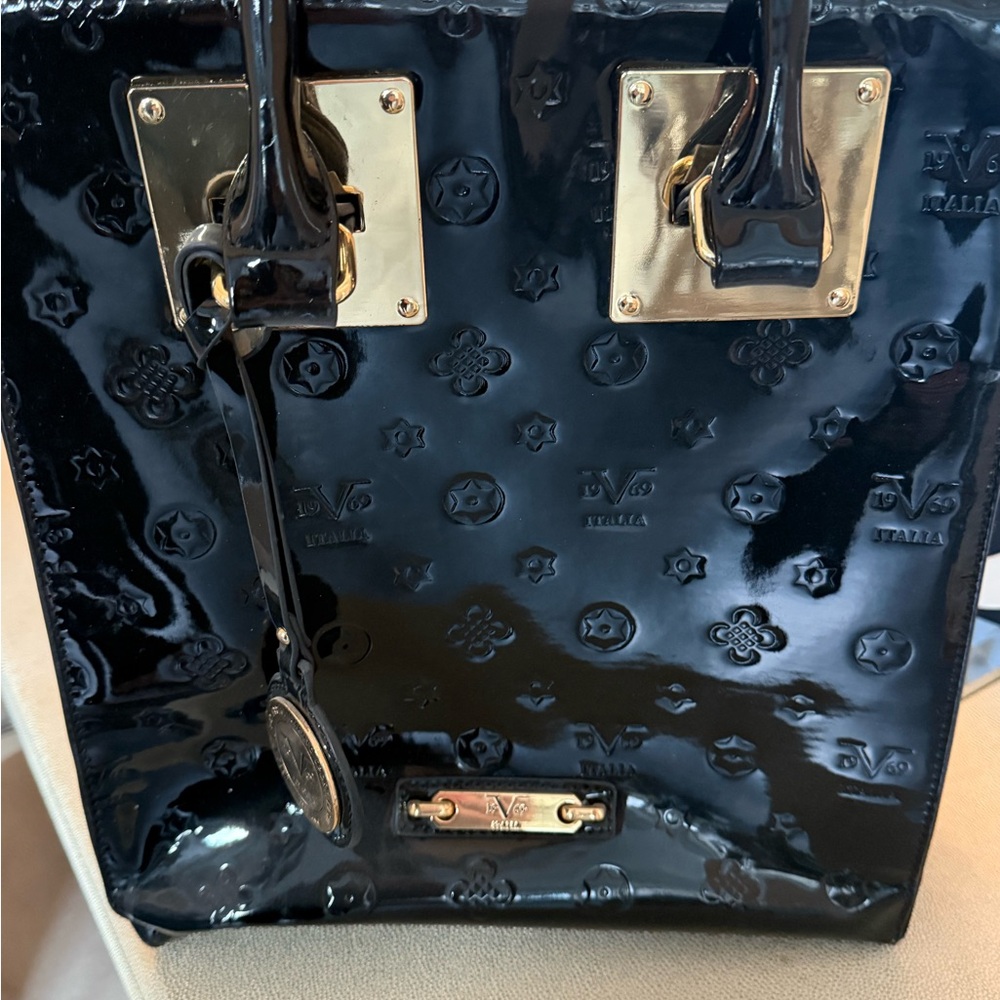 Versace -1969 Abbigliamento Sportiva  Desia patent leather handbag